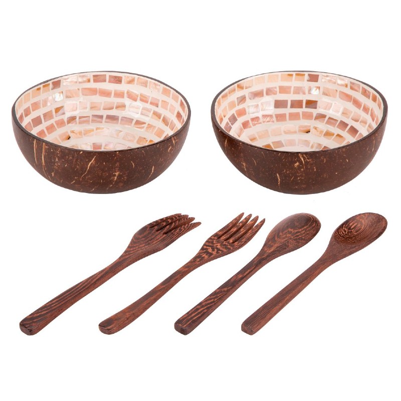 Coconut Bowls Medium Mosaic Family Pack